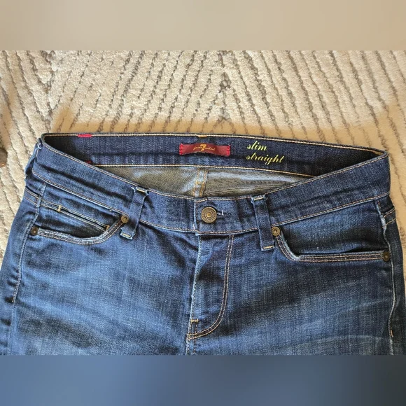 7 for all mankind slim straight jeans - Picture 10 of 11